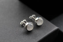 Load image into Gallery viewer, Moonstone Round Stone Studs