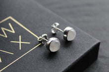 Load image into Gallery viewer, Moonstone Round Stone Studs