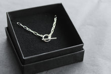 Load image into Gallery viewer, Oval Belcher Charm Necklace