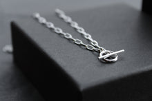 Load image into Gallery viewer, Oval Belcher Charm Necklace