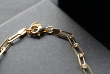 Load image into Gallery viewer, Paper Chain Link Gold Plated Bracelet