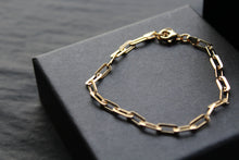 Load image into Gallery viewer, Paper Chain Link Gold Plated Bracelet