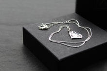 Load image into Gallery viewer, Paw Print Heart Necklace