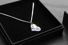 Load image into Gallery viewer, Paw Print Heart Necklace