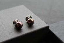 Load image into Gallery viewer, Peacock Pearl Studs