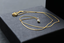 Load image into Gallery viewer, Peridot Gold Plated Pendant and Chain