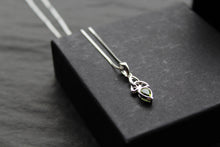 Load image into Gallery viewer, Peridot Trinity Knot Necklace