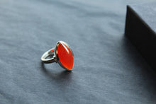 Load image into Gallery viewer, Plain Marquis Carnelian Ring