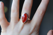 Load image into Gallery viewer, Plain Marquis Carnelian Ring