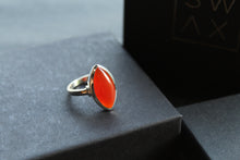 Load image into Gallery viewer, Plain Marquis Carnelian Ring