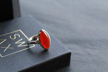 Load image into Gallery viewer, Plain Marquis Carnelian Ring