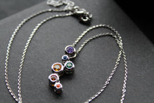 Load image into Gallery viewer, Rainbow Cubic Zirconia Bubbles Pendant
