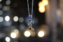Load image into Gallery viewer, Rainbow Cubic Zirconia Bubbles Pendant
