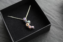 Load image into Gallery viewer, Rainbow Cubic Zirconia Bubbles Pendant