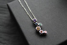 Load image into Gallery viewer, Rainbow Cubic Zirconia Bubbles Pendant
