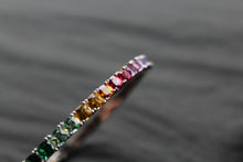 Load image into Gallery viewer, Rainbow Silver Bangle
