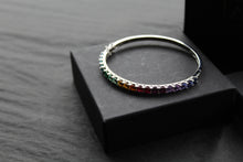 Load image into Gallery viewer, Rainbow Silver Bangle