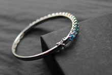 Load image into Gallery viewer, Rainbow Silver Bangle