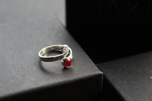 Load image into Gallery viewer, Ruby Red Adjustable Ring
