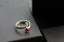 Load image into Gallery viewer, Ruby Red Adjustable Ring