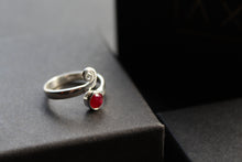 Load image into Gallery viewer, Ruby Red Adjustable Ring