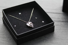 Load image into Gallery viewer, Silver Heart Meteorite Necklace