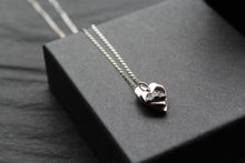 Load image into Gallery viewer, Silver Heart Meteorite Necklace