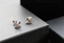 Load image into Gallery viewer, Silver Swift CZ Studs