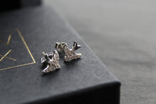 Load image into Gallery viewer, Silver Swift CZ Studs