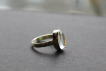 Load image into Gallery viewer, Small Oval Mystic Mercury Mist Topaz Ring