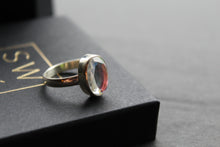 Load image into Gallery viewer, Small Oval Mystic Mercury Mist Topaz Ring