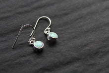 Load image into Gallery viewer, Small White Opal Round Earrings