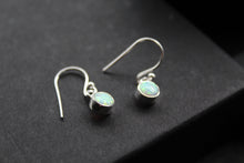 Load image into Gallery viewer, Small White Opal Round Earrings