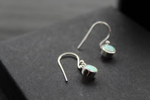 Load image into Gallery viewer, Small White Opal Round Earrings