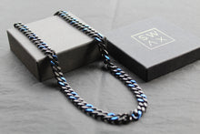 Load image into Gallery viewer, Stainless Steel Black and Blue IP Necklace