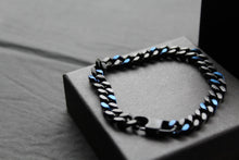 Load image into Gallery viewer, Stainless Steel Bracelet Black and Blue IP