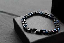 Load image into Gallery viewer, Stainless Steel Bracelet Black and Blue IP