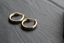 Load image into Gallery viewer, Stainless Steel Large Hoops with 18ct Gold PVD