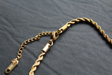 Load image into Gallery viewer, Stainless Steel Rope Necklace with 18ct Gold PVD