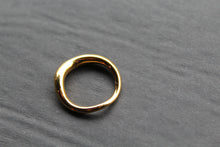 Load image into Gallery viewer, Stainless Steel Wave Ring with 18ct Gold PVD