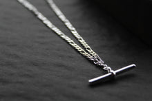 Load image into Gallery viewer, T-Bar Link Silver Chain Necklace