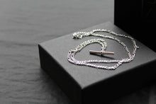 Load image into Gallery viewer, T-Bar Link Silver Chain Necklace