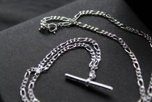 Load image into Gallery viewer, T-Bar Link Silver Chain Necklace