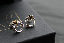 Load image into Gallery viewer, Triple Twist Heart Studs