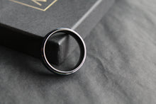 Load image into Gallery viewer, Tungsten Carbide Ring with Brushed Blue IP Plate