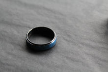 Load image into Gallery viewer, Tungsten Carbide Ring with Brushed Blue IP Plate