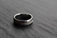 Load image into Gallery viewer, Tungsten Carbide Ring with Steel Wire