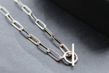 Load image into Gallery viewer, Yellow Gold Plated Oval Belcher Charm Necklace