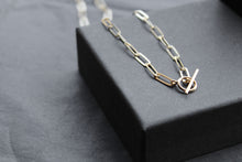 Load image into Gallery viewer, Yellow Gold Plated Oval Belcher Charm Necklace