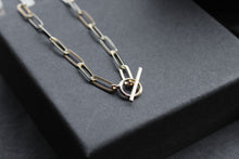 Load image into Gallery viewer, Yellow Gold Plated Oval Belcher Charm Necklace